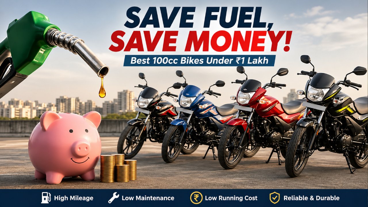 Petrol Prices Rising? Best 100cc Bikes Under ₹1 Lakh That Can Save You Thousands on Fuel