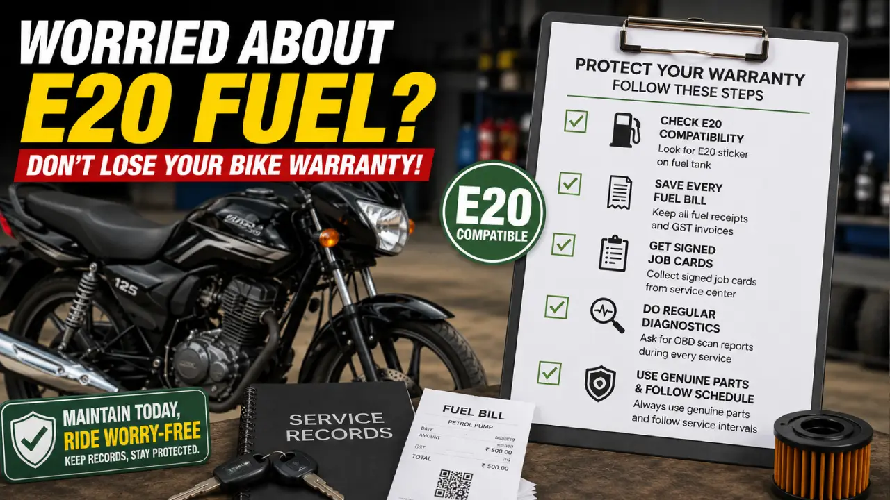 Bike Warranty Rejected? Avoid These E20 Fuel Mistakes Before It’s Too Late in 2026