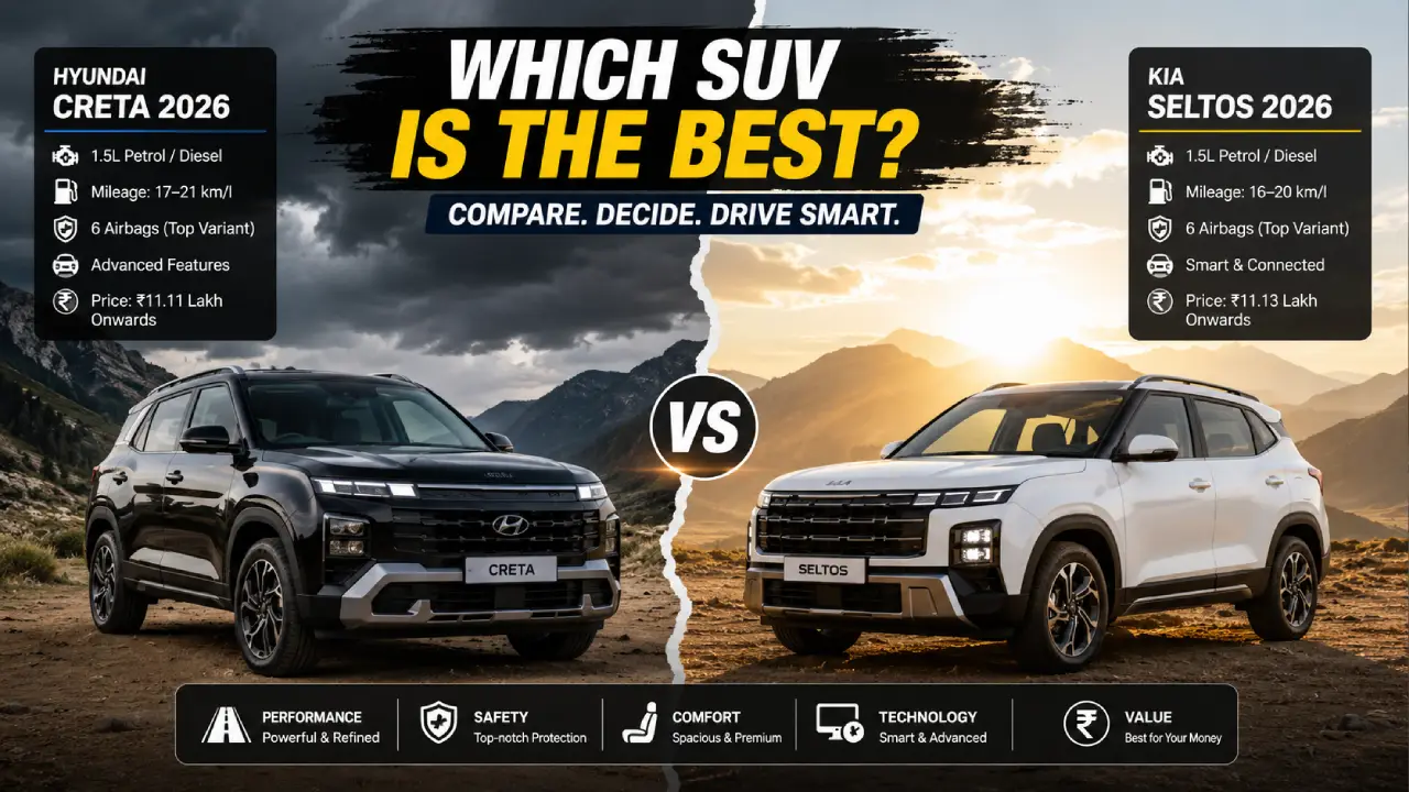 New Nissan Tekton vs Hyundai Creta: Which SUV Offers Better Value Under ₹20 Lakh?