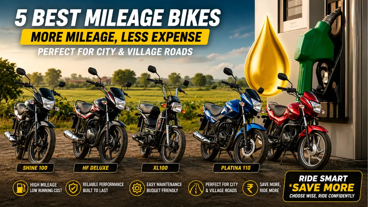 Petrol Prices Rising? These 5 Budget Mileage Bikes Can Save You Money Every Day
